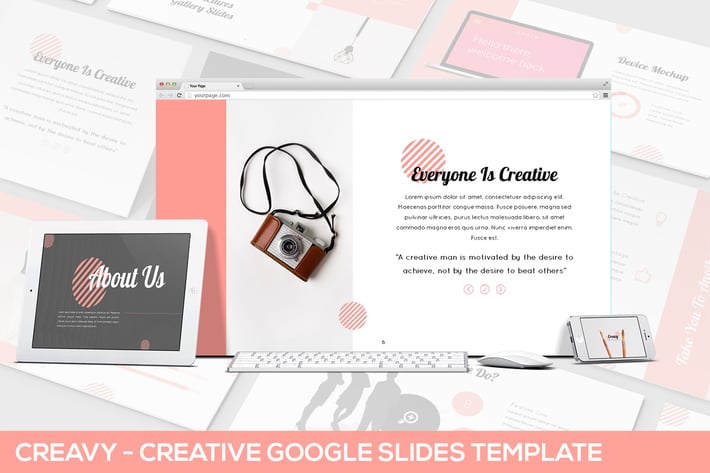 Creavy - Creative Google Slides Template