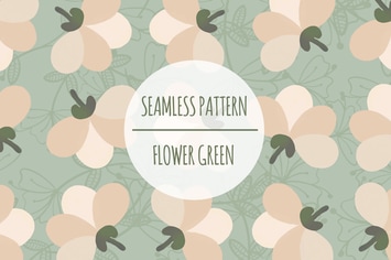 Flower Green – Seamless Pattern