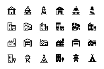 56 Buildings Icons