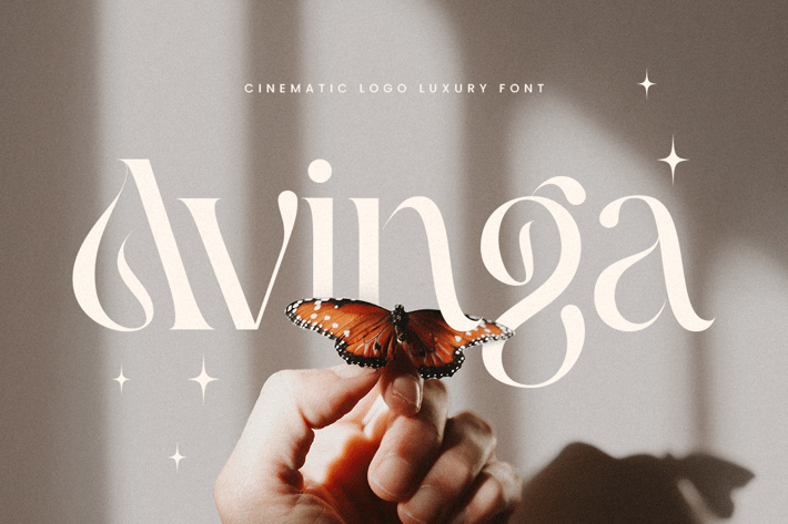 Avinga - Cinematic Logo Luxury Font