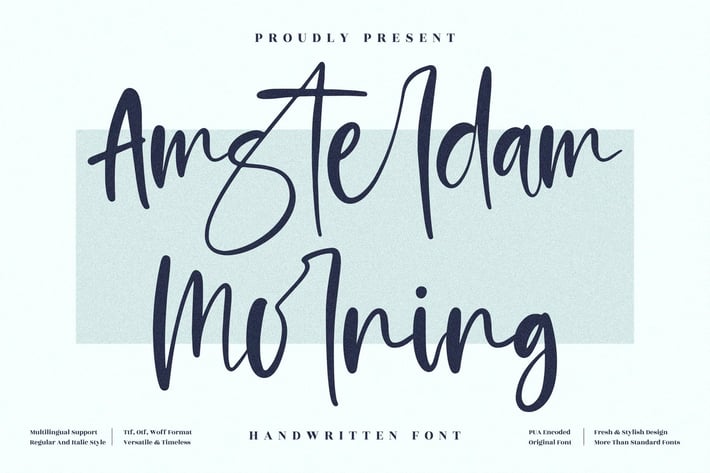 Amsterdam Morning Handwritten