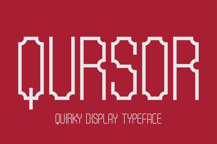 Qursor | Unique Display Typeface
