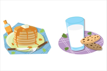 Breakfast Food Illustration