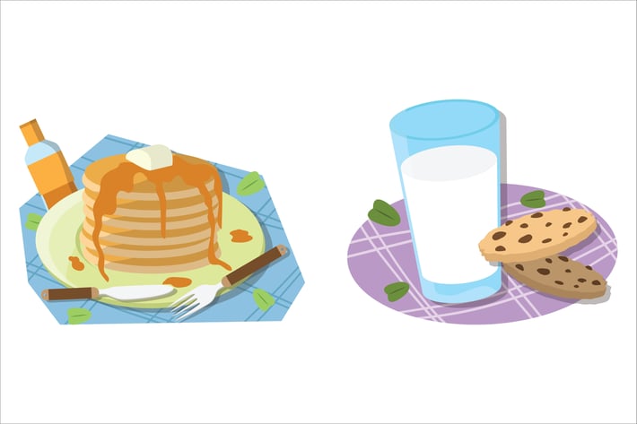 Breakfast Food Illustration