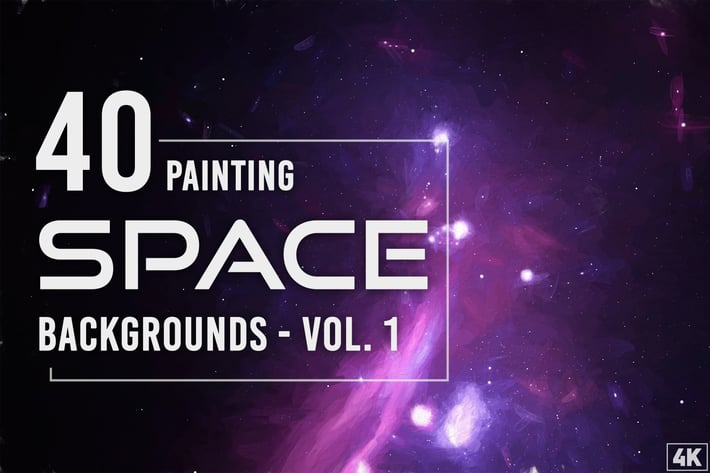 40 Space Painting Backgrounds - Vol. 1