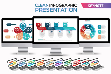 Clean Infographics Keynote Template