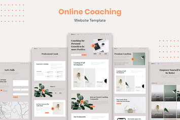 Online Coach Business Website Template
