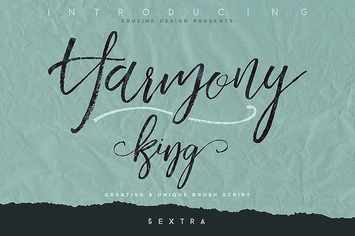 Harmony King - Brush Font