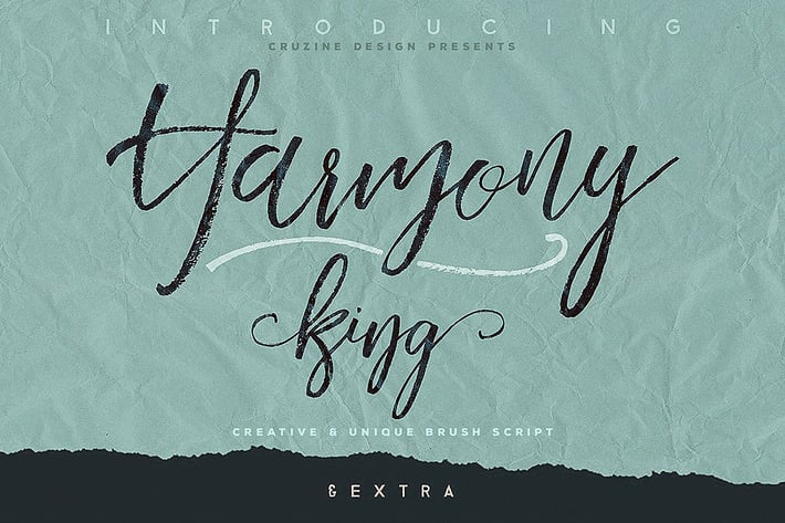 Harmony King - Brush Font