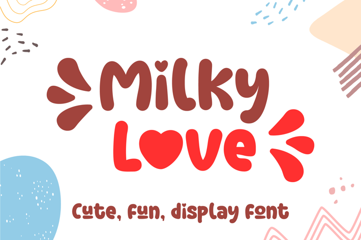 Milky Love Cute Logo Font