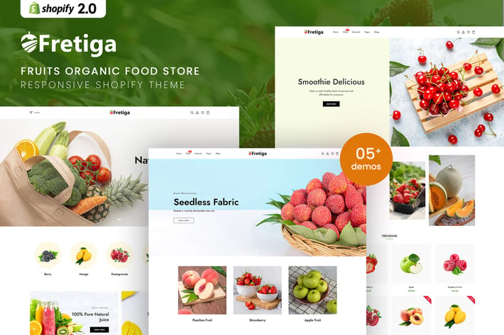 Fretiga - Fruits Organic Food Shopify 2.0 Theme