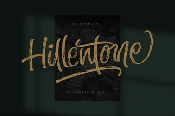 Hillentone - Brush Font