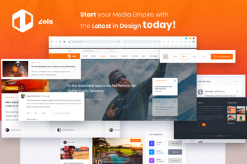 Zola Magazine News Website Template