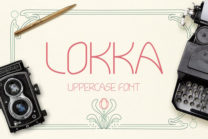 Lokka Uppercase Font