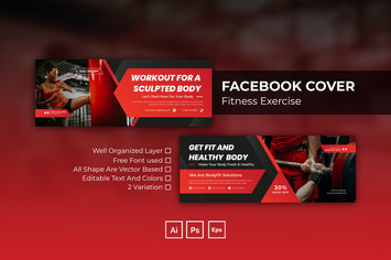 Fitness Exercise Facebook Cover
