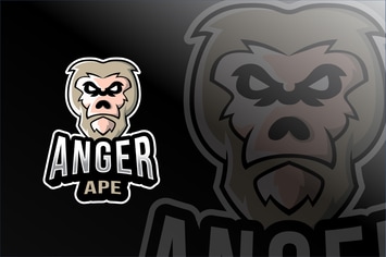 Anger Ape Esport Logo Template