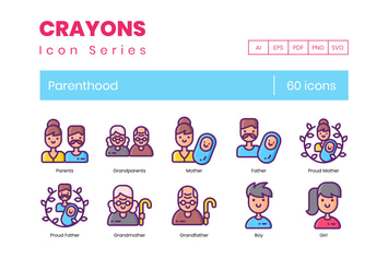 60 Parenthood Icons