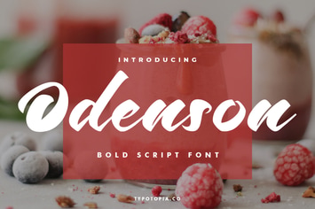 Odenson Brush Font