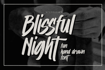 Blissing Night - Fun Hand Drawn Font
