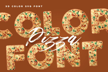 Pizza Color Font