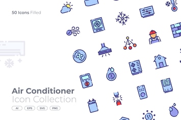 Air Conditioner Filled Icon
