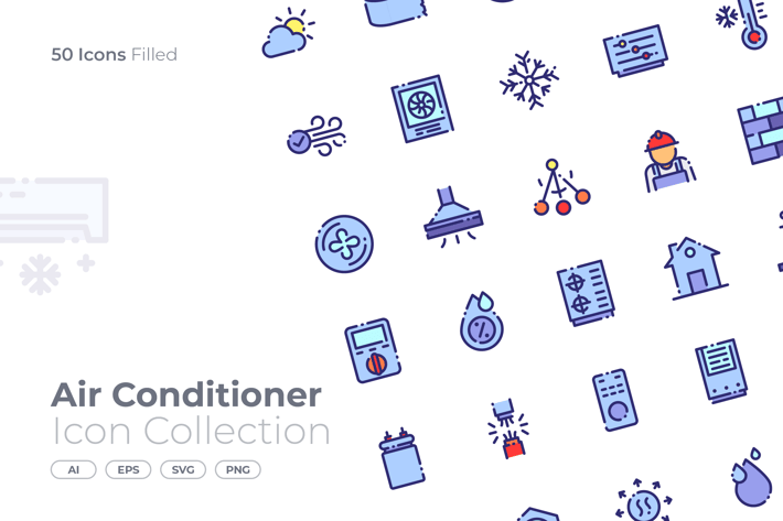Air Conditioner Filled Icon
