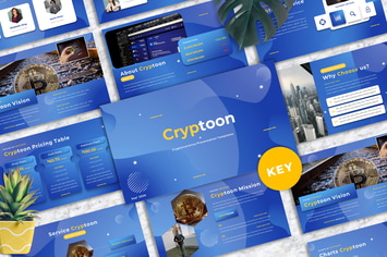 Cryptoon - Cryptocurrency Keynote Templates