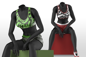 Crop Top Mannequin Mockup