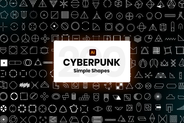 Cyberpunk Simple Shapes