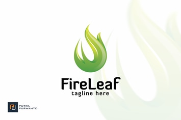 Fire Leaf - Logo Template