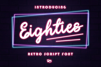 Eighties - Retro Script Font 