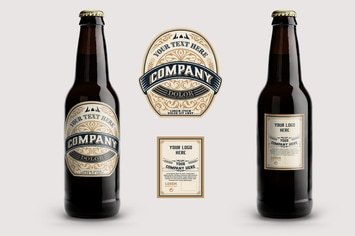 Vintage-Style Beer Label Layout