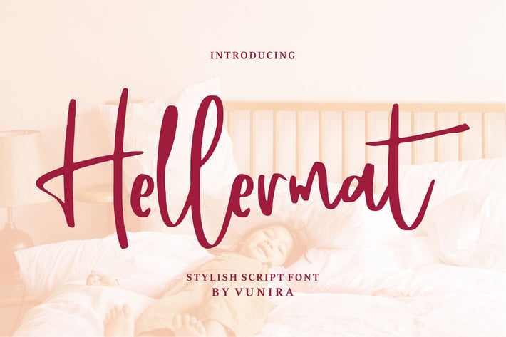 Hellermat | Stylish Script Font