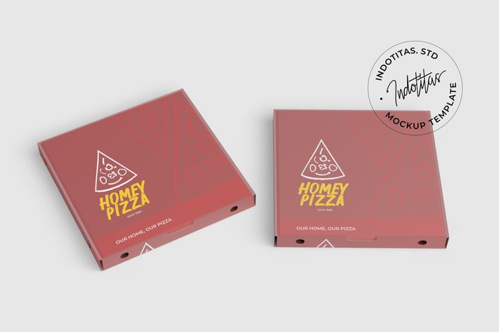 Pizza Box - Mockup Template
