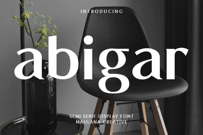 Abigar Fashion Semi Serif Display Font