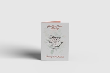 Greeting Card Mockup