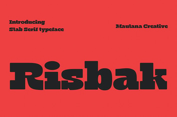 Risbak Slab Serif Typeface