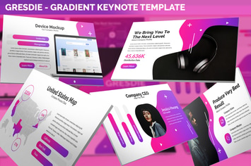 Gresdie - Gradient Abstract Keynote Template