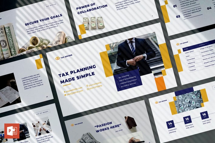 Tax Advisor PowerPoint Presentation Template