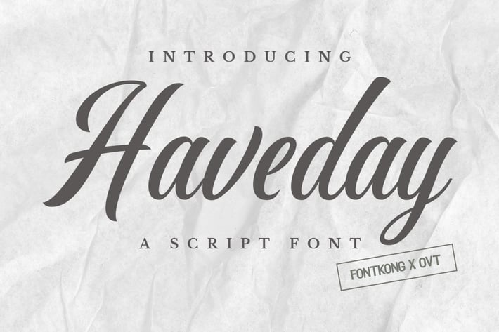 Haveday - Script Font