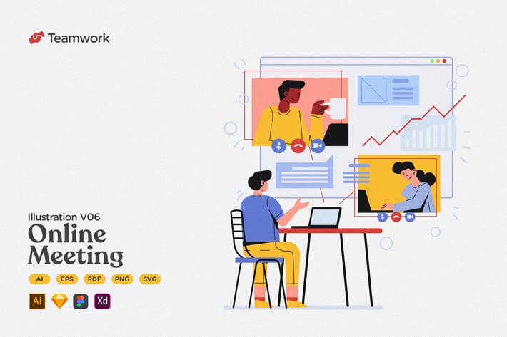 Teamwork - Online Conference Video Meeting
