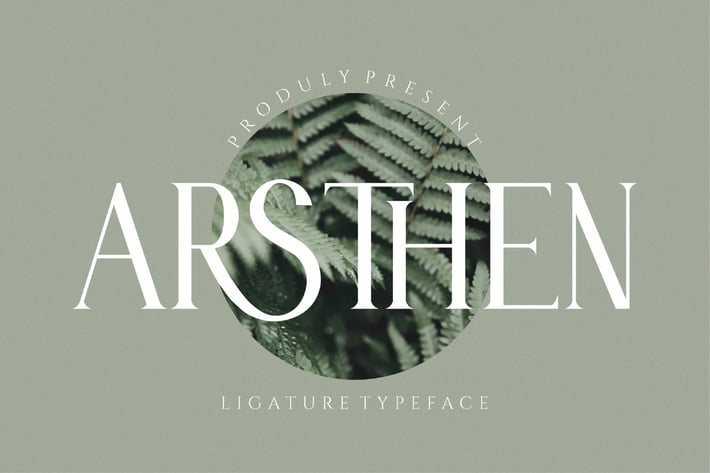 ARSTHEN Ligature Serif Typeface