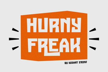 Hurny Freak - Comic & Playful Font
