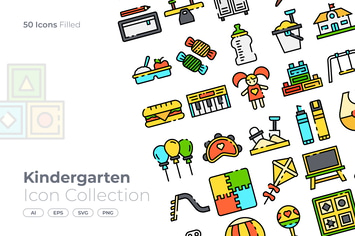 Kindergarten Filled Icon