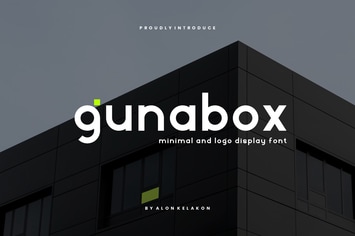 Gunabox - Minimal and Logo Font