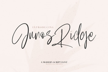 Junos Ridge - Handwritten Brush Font