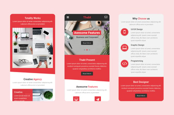 Thabt - HTML Mobile Template UI Kit