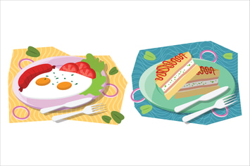Breakfast Food Illustration