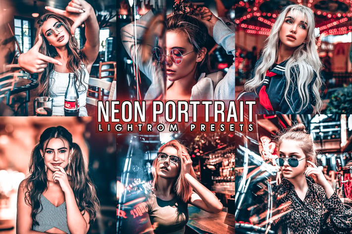 Neon Portrait Presets ( Mobile & Desktop)
