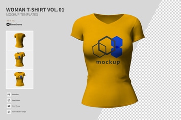 Woman T-shirt vol.01 - Mockups